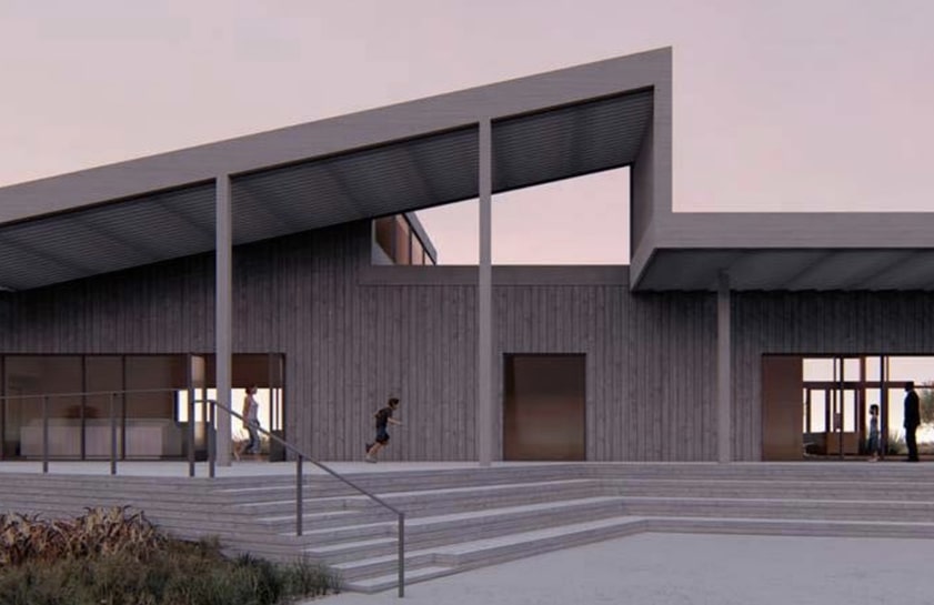 Modern home with EV charging capabilities
