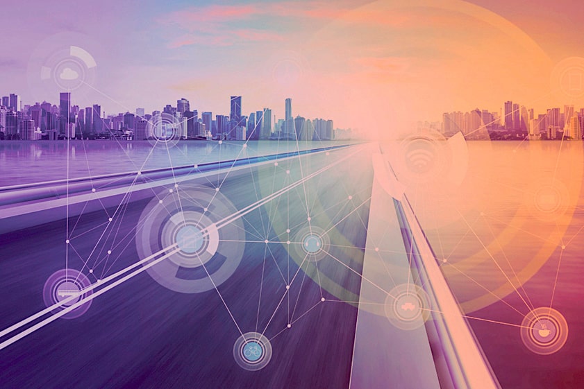 Digital image of city